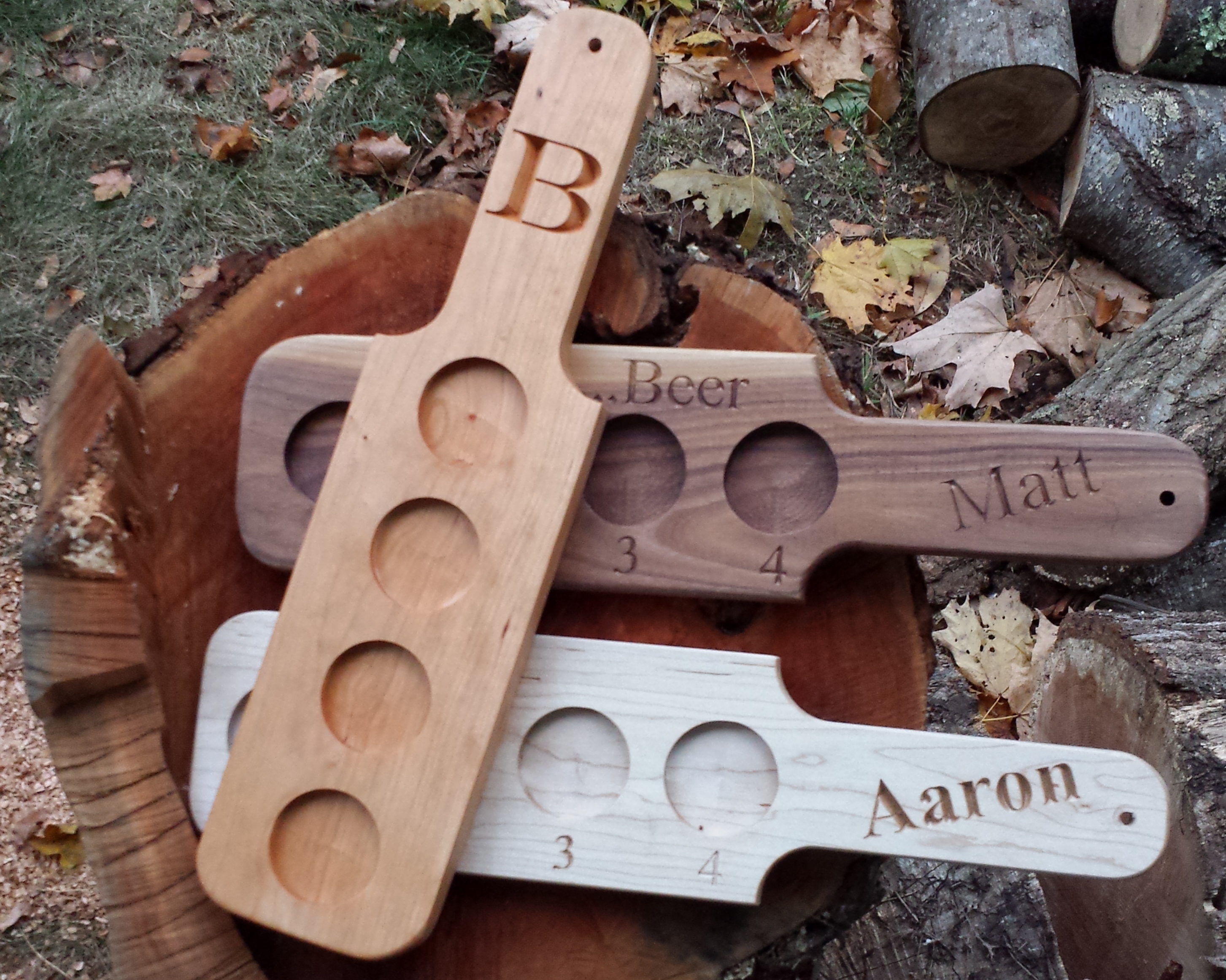 Beer Flight Serving Paddle • BirchBarn Designs