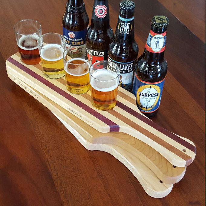 Beer Flight Serving Paddle BirchBarn Designs