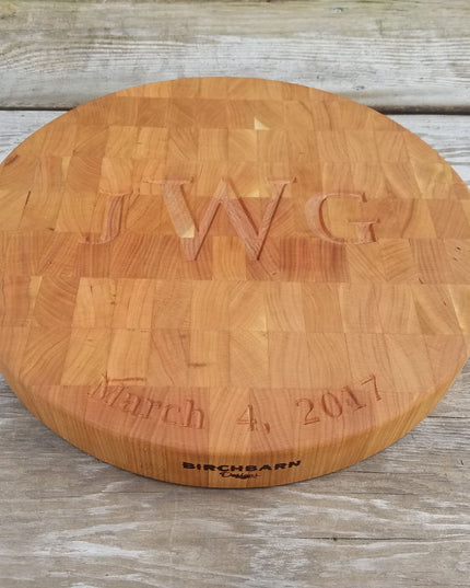 Circle Cherry Butcher Block