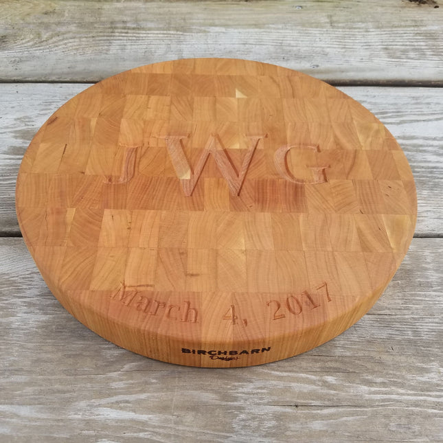 Circle Cherry Butcher Block