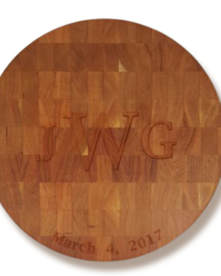 Circle Cherry Butcher Block