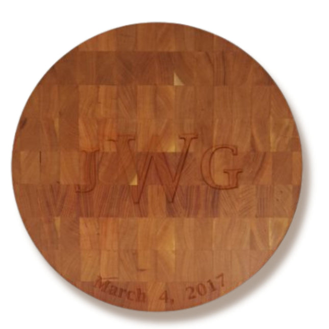 Circle Cherry Butcher Block