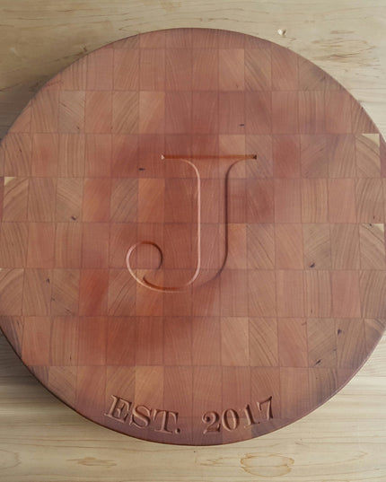 Circle Cherry Butcher Block