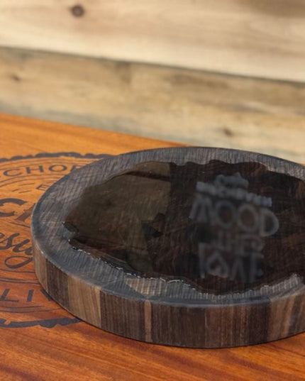 Circle Walnut Butcher Block