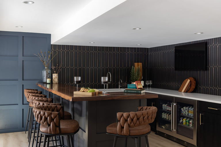 Custom Wood Home Bar Cohasset