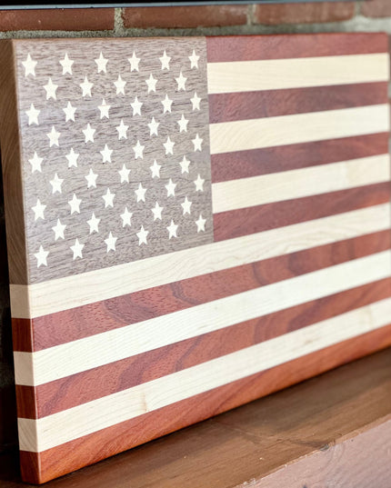 Wooden American Flag