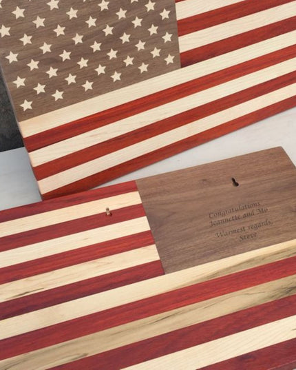 Wooden American Flag