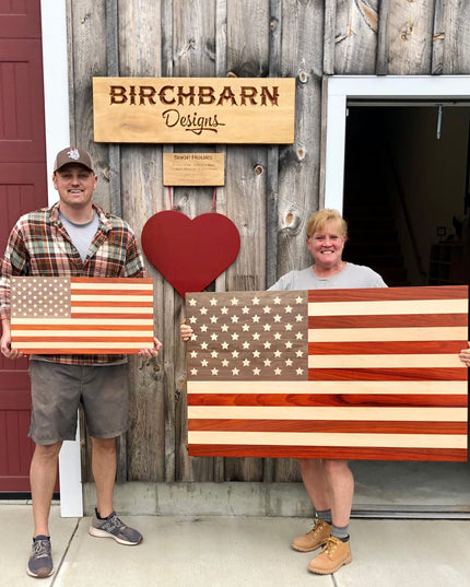 Wooden American Flag