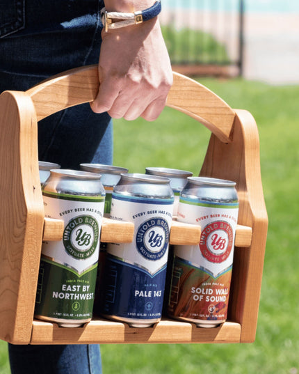Wooden Beer Caddy