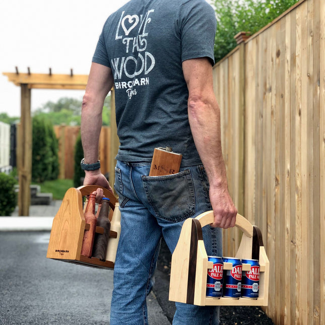 Wooden Beer Caddy