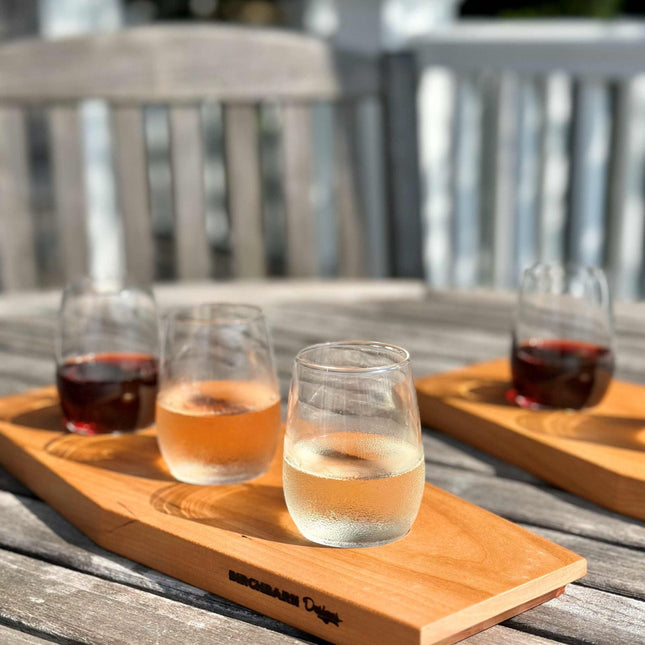 Wooden Wine Flight 
