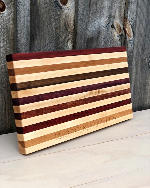 Handmade Exotic Wood Cutting Board $85 - Vittles & Vinos