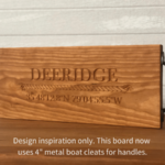 Nautical Serving Board engraved with coordinates