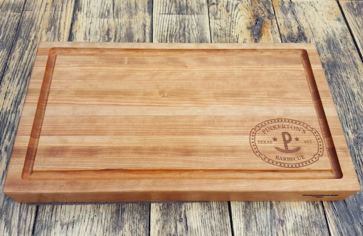 Personalized Wood Cutting Board with Crest