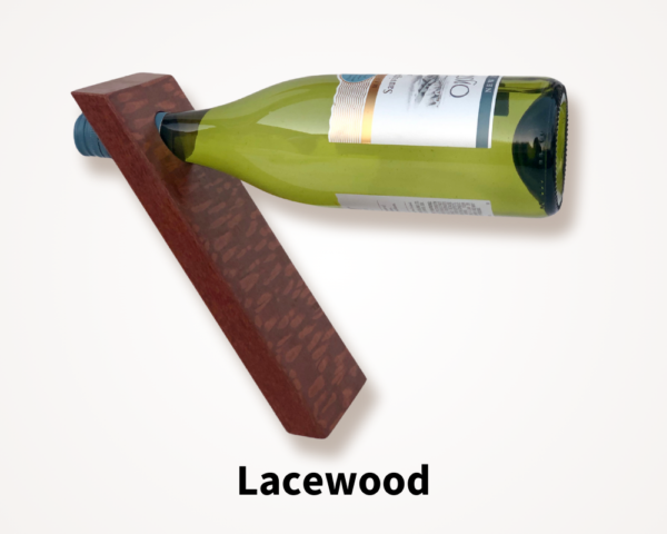 Lacewood wine bottle stand