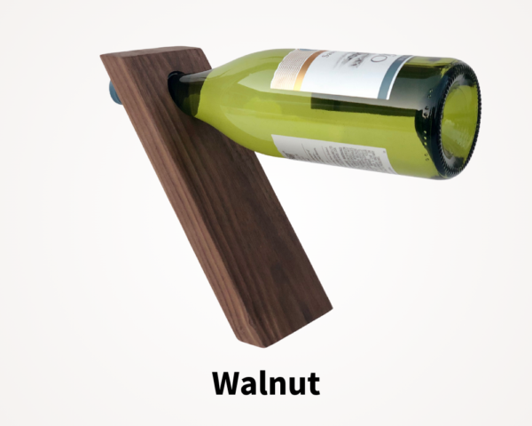walnut wine bottle stand