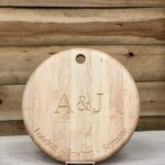 maple Circle with personalized engraving