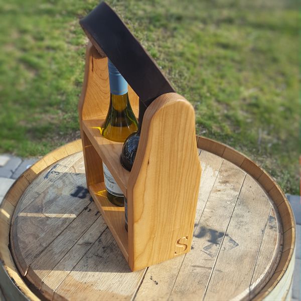 Let's DIY: Wood Wine Carrier Caddy Thingie. - Flipping the Flip