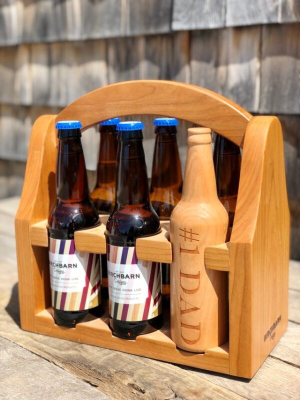 Wooden Beer Bottle Caddy