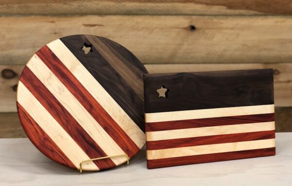 American Flag Serving Boards