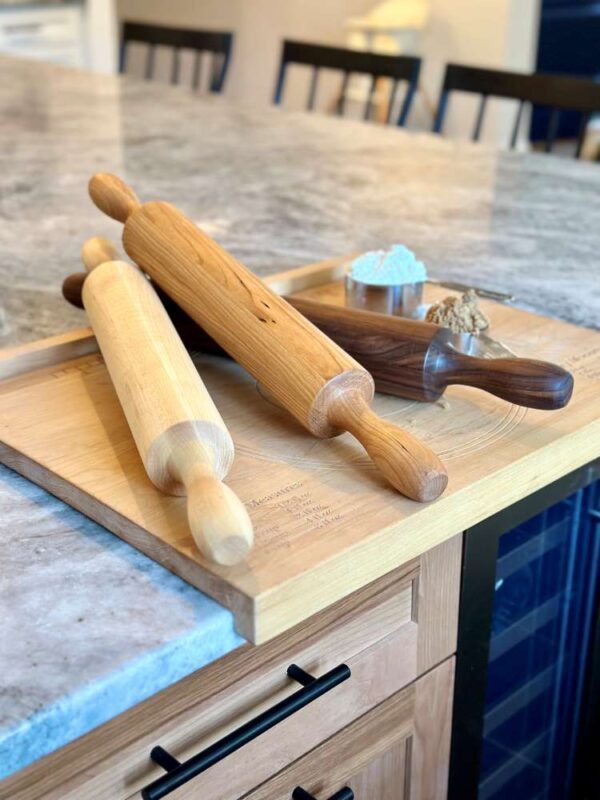 hand turned rolling pin