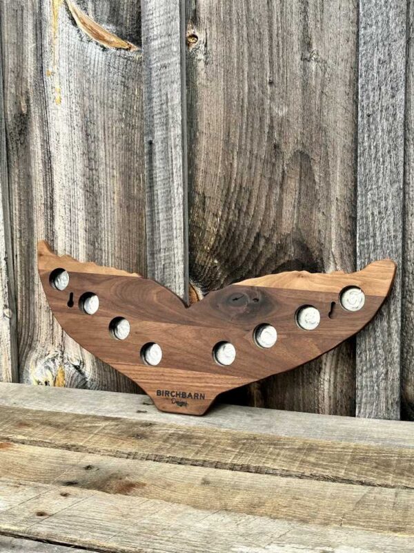 Wooden Knife Mount with Magnets